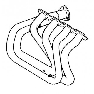 COLLETTORE DI SCARICO ANTERIORE ANSA FR 3201 FERRARI 328 GTB GTS 1985 1989