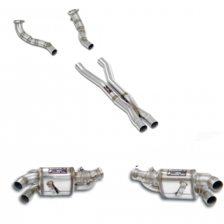 Supersprint complete exhaust Ferrari California 30 4.3i V8 (490 Hp) from 2012 to 2014 (with valve)