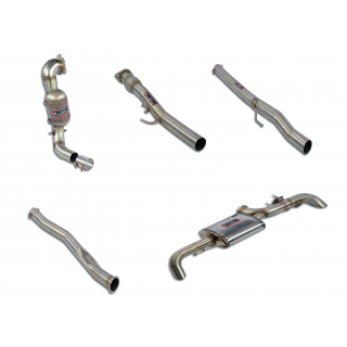 Supersprint full exhaust Mercedes W177 A 220 (2.0T - 190 Hp - Models with GPF) from 2018 (with valve)