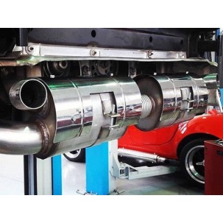 Porsche 911 Turbo (997 Gen. 1) Sport Exhaust with Race Catalysts (2006-09) QuickSilver