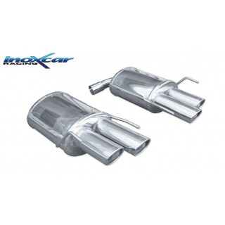 Borne D'échappement Arrière Double Ovale 90X70 Mm Inoxcar Alfa Romeo Brera 1750 Tbi 200Cv 2010