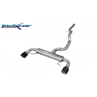 Central Direct Exhaust Pipe with Terminal X-Race Black Edition Inoxcar Audi A1 2.0 Tfsi Quattro 256Cv 2012