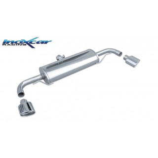 Rear Exhaust Duplex Oval 120X80 Oblique Stainless Steel Audi Tt Type 8J 3.2 V6 Quattro 250HP 2006