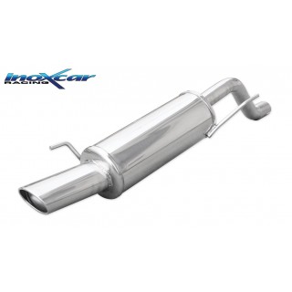 Oval Rear Exhaust Terminal 120X80 Mm Inoxcar Fiat Punto Evo 1.4 77HP 2009