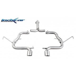 Echappement Arrière Sans Silencieux Central 2 X Diam.80 Racing Inoxcar Mini Cooper S 1.6 170CV 2001-2006