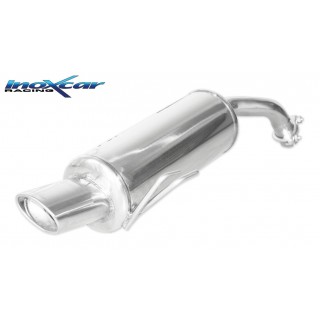 Oval Rear Exhaust Terminal 120X80 Mm Inoxcar Mitsubishi Colt Czt 1.5 Turbo 150HP 2005