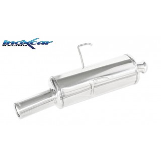 Rear Exhaust Terminal Diam. 80 Inoxcar Peugeot 106 1.4 75HP 1996-2003