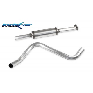 Silenced Stainless Steel Central Exhaust Pipe Opel Astra J Abarth 500 1.4 Turbo Sedan 140HP 2015