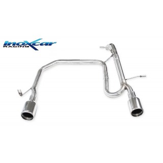 Duplex Rear Exhaust Without Silencer Inoxcar Peugeot 208 Gti 30Th 1.6 16V Turbo 208Cv 2015