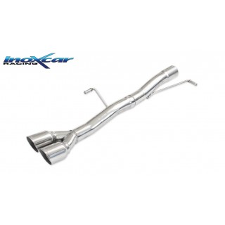 Rear Exhaust Without Silencer Racing Inoxcar Peugeot Rcz 1.6 Thp 200Cv 2010