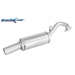 Rear Exhaust Terminal Diam. 80 Inoxcar Toyota Yaris 1.8 Ts 133Cv 2006