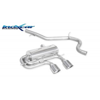 Central Rear Exhaust 2 X Diam.102 Racing Inoxcar Volkswagen Golf 6 R 2.0 Tsi 4 Motion 270Cv 2010