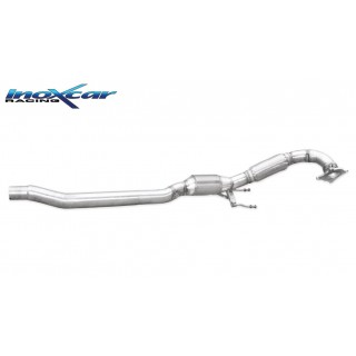 Catalyst Replacement Exhaust Pipe With Inoxcar Metallic Cat. Volkswagen Golf 6 R 2.0 Tsi 4 Motion 270Cv 2010