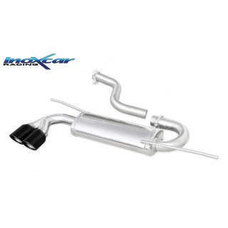 Rear Exhaust X-Race Black Edition Inoxcar Volkswagen Scirocco Abarth 500 1.4 Tsi 122Cv 2008