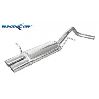 Borne d'échappement arrière diamètre 70 Racing Inoxcar Volkswagen Polo Type 9N 1.4 Sportline 80Cv 2006-2008