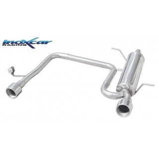 Duplex Rear Exhaust Diam.102 Inoxcar Ford Fiesta 1.6 16V 120HP 2009