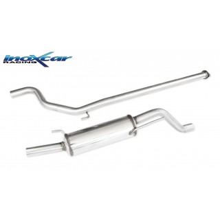 Exhaust Terminal Direct Central Pipe with Rear Gr. N - Diam. 60 Inoxcar Abarth Grande Punto 1.4 T-Jet 155Cv 2007