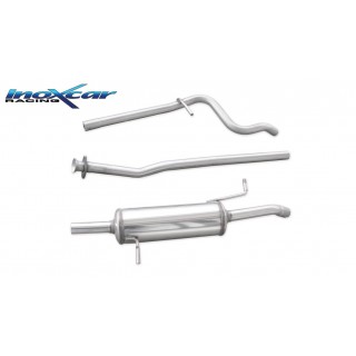 Exhaust Terminal Direct Central Pipe with Rear Gr. N - Diam. 50 Inoxcar Citroen C2 1.6 16V Vts 125Cv 2003