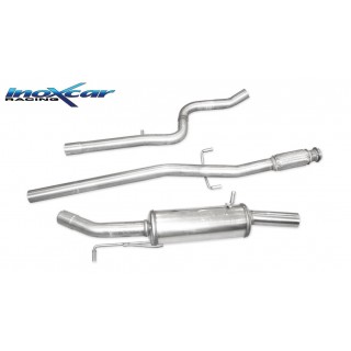 Borne d'échappement Direct Tube Central avec Arrière Gr. A - Diam. 63.5 Inoxcar Peugeot 208 Gti 1.6 16V Turbo 200Cv 2013