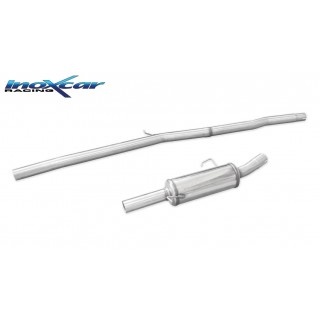 Exhaust Terminal Pipe Direct Central with Rear Gr. A - Diam. 63 Inoxcar Peugeot 309 Gti 1.9 16V 158HP 1990-1992