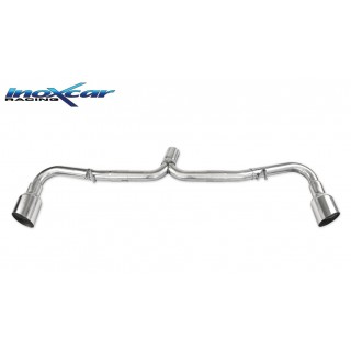 Rear exhaust without silencer X-Race Inoxcar Alfa Romeo 4C 1750 Tbi 241Cv Coupè