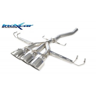 Rear Exhaust Without Central Silencer 3 X Diam. 114 Racing Inoxcar Honda Civic Type-R 2.0I 320Cv 2017