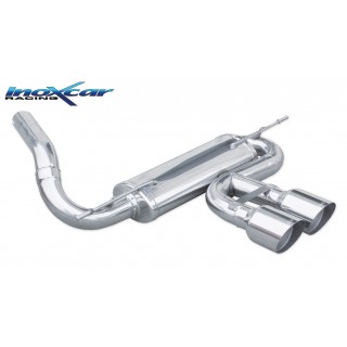 Central Rear Exhaust 2 X Diam. 102 Racing Inoxcar Ford Focus 2.0 Tdci St3 185Cv 2014