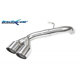 Pot d'échappement arrière sans silencieux 80 Racing Inoxcar Bmw E87 Serie 1 118D 2.0 143Cv 2008