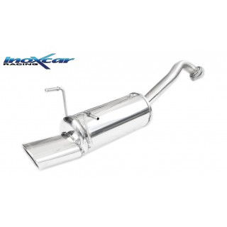 Oval Rear Exhaust Terminal 120X80Mm Inoxcar Honda Jazz 1.5 131Cv 2017