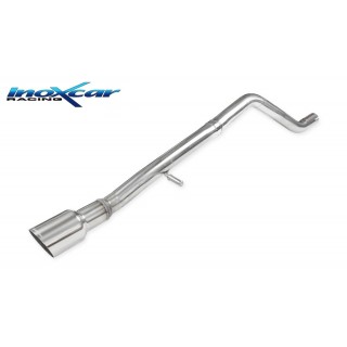 Rear Exhaust Without Silencer Diam. 90 Racing Inoxcar Peugeot 208 1.2 101Cv 2019