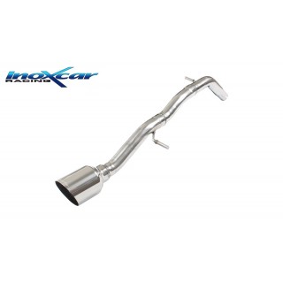 Scarico Terminale Posteriore Senza Silenziatore  Diam. 90 Racing Inoxcar Peugeot 208 1.2 110Cv 2016