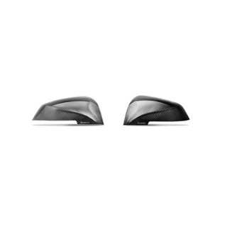 Glossy carbon Mirror caps Akrapovic BMW 1 M 140 I 01-18 - 12-19