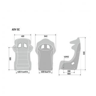 Sedile Sparco in carbonio ultraleggero Adv-Sc 008020ZNR