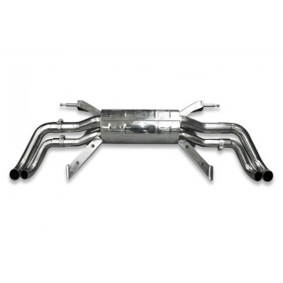 Terminal exhaust without valve stainless steel Style pipes Audi R8 V10 1st Gen GT from 2009 to 2011