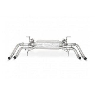 Terminal exhaust with valve +NOISE stainless steel Style pipes Audi R8 V8 1st Gen from 2007 to 2011