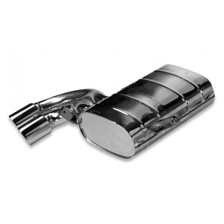 Rear left stainless steel exhaust pipe Tubi Style Ferrari F50 from 1995 to 1997