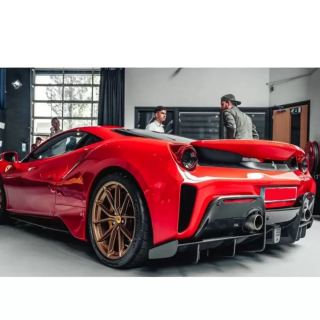 Scarichi terminali Capristo Ferrari 488 Pista acciaio inox