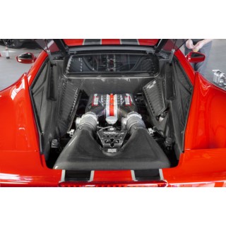 Capots de compartiment moteur avant et latéraux en carbone Capristo Ferrari 458