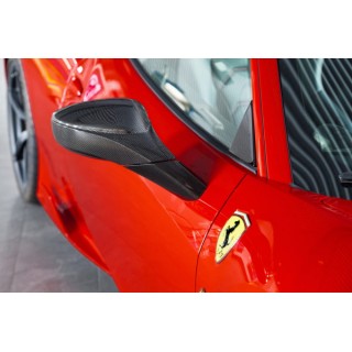 Capristo Ferrari 458 carbon mirror caps