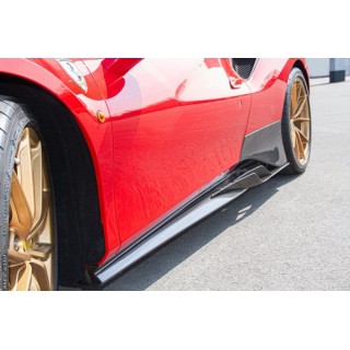 Capristo Ferrari 488/F8 side skirts with wings