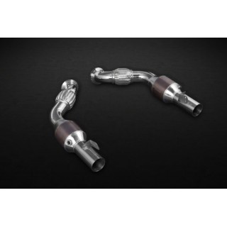 Catalyseurs sportifs TwinFlow avec couvertures thermiques Capristo Ferrari 488