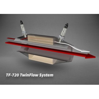 Catalyseurs sportifs TwinFlow avec couvertures thermiques Capristo Ferrari 488