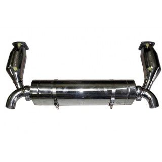 Terminal exhaust kit with catalyst 200 stainless steel cells Style pipes Porsche 911 GT2 RS 997 from 2010 to 2012