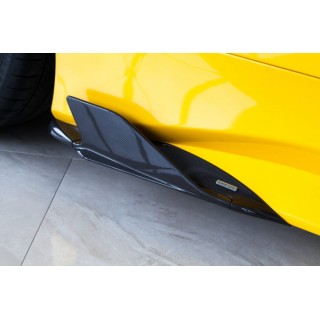 Ailerons latéraux en carbone avec adaptateurs Ferrari 488