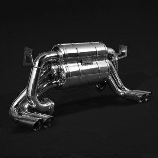 Terminal exhaust with Capristo Ferrari 512 / Testarossa USA stainless steel valve