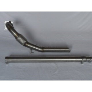 Downpipe without catalyst D70 stainless steel Aros Audi TT MK2 Coupè/Roadster 1.8 TFSI (160 HP) from 2006 to 2014 Type 8J