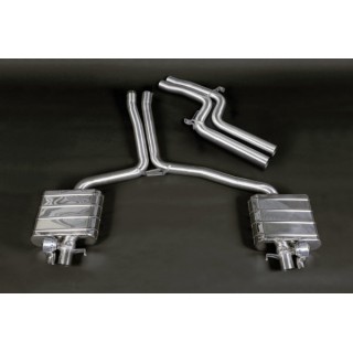 Complete exhaust with valve and non-silenced pipes Capisto Audi Rs5 B8