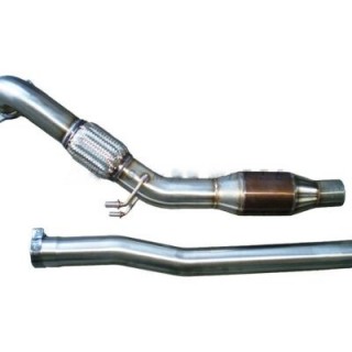 Downpipe with catalyst D76 stainless steel Aros Audi TT Quattro MK2 2.0 TFSI (200/211 HP) from 2006 to 2018 Type 8J