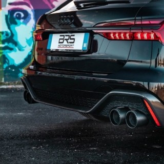 Complete exhaust with Capristo Audi Rs6 / Rs7 carbon terminal valves