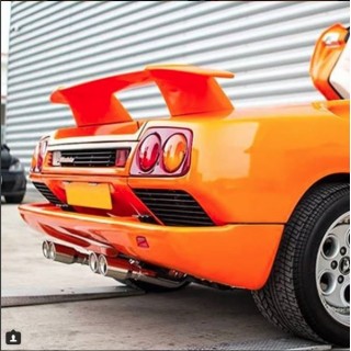 FreeFlow stainless steel terminal exhaust Capristo Lamborghini Diablo